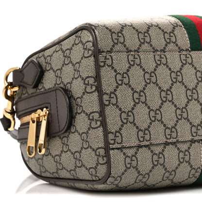 Gucci GG Supreme Monogram Web Small Ophidia Top Handle Bag Beige Ebony 9 of 10