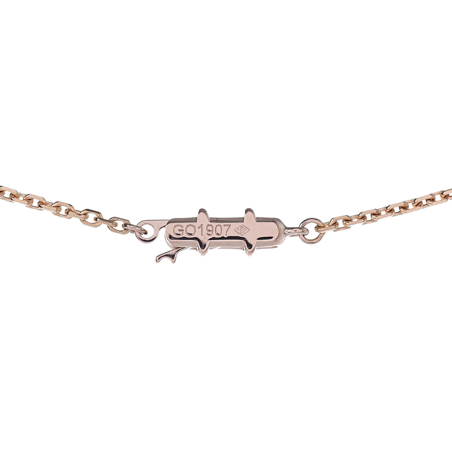18K Pink Gold Medium Hearts and Symbols Necklace