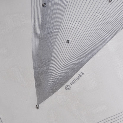 Hermes Silk Crystal Mousseline H En Fil 140 Shawl 3 of 3