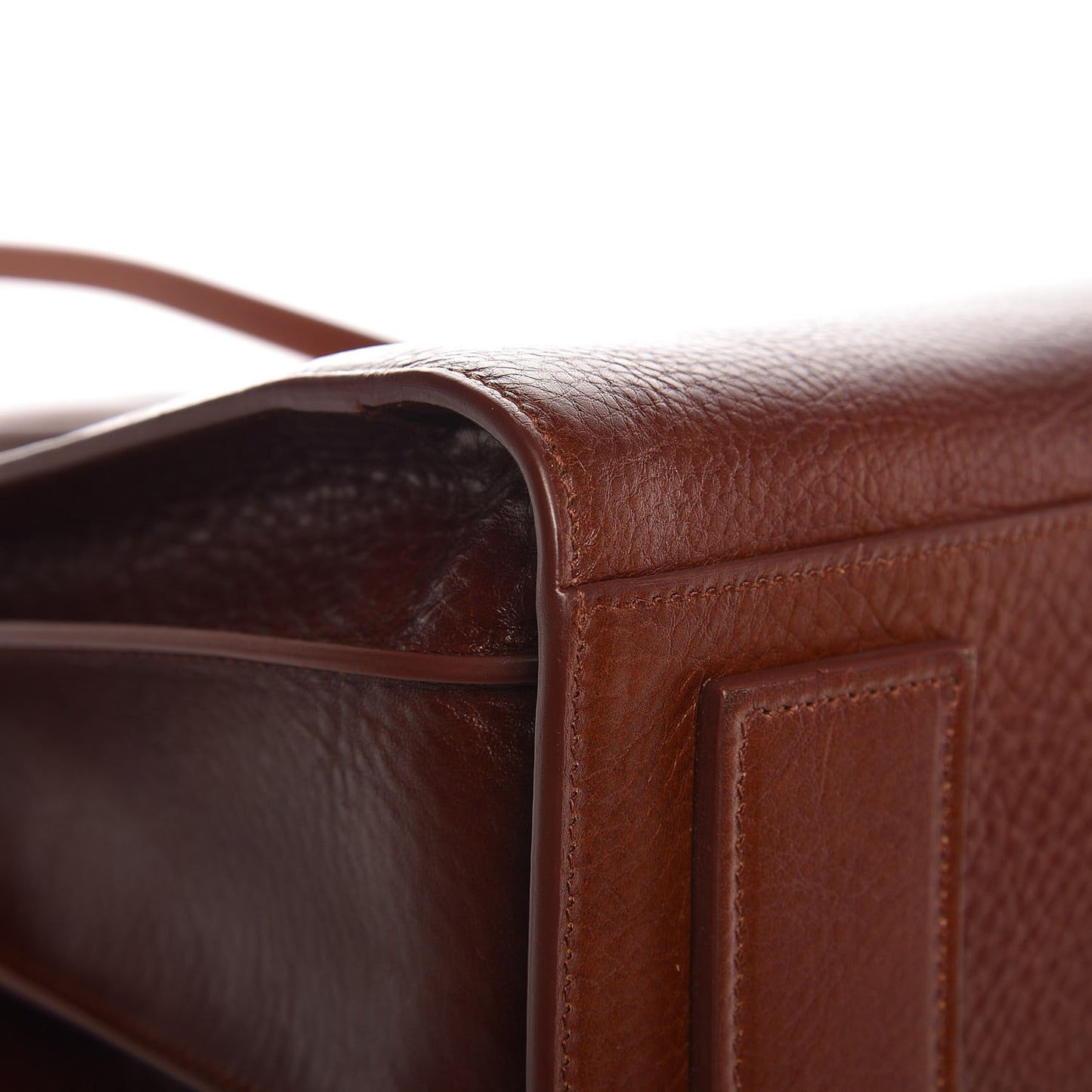 Grained Calfskin Medium Supple Sac De Jour Dark Brown