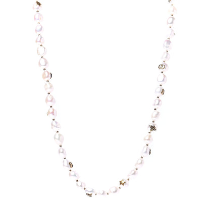 Christian Dior Pearl Long Necklace Gold 1 of 5