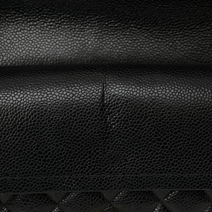 Chanel Caviar Quilted Medium Double Flap Black 11 of 15