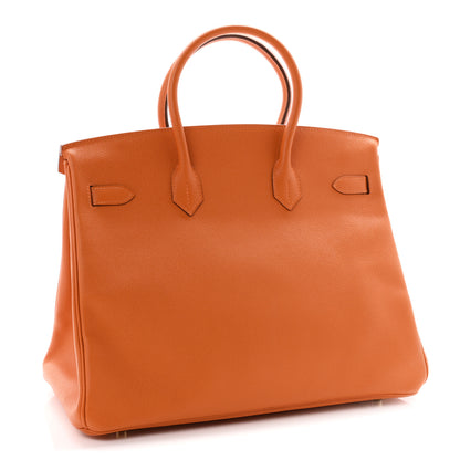 Hermes Epsom Birkin 35 Orange 2 of 12