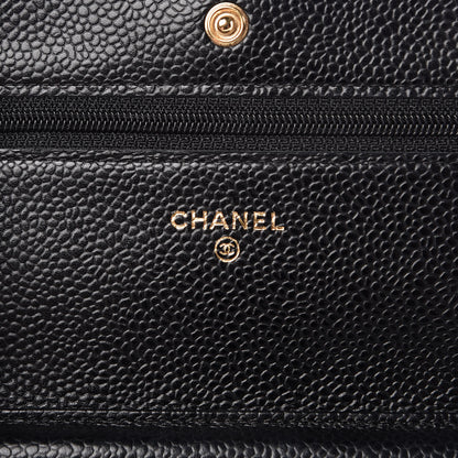 Chanel Caviar Quilted Wallet On Chain WOC Black 6 of 11