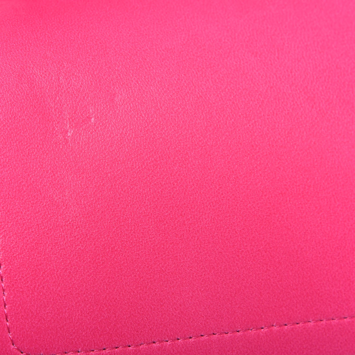 Chanel Lambskin Quilted Jumbo Double Flap Dark Pink 9 of 14