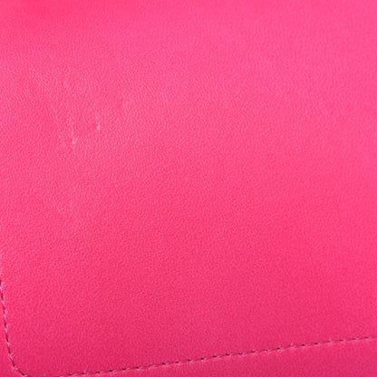 Chanel Lambskin Quilted Jumbo Double Flap Dark Pink 9 of 14