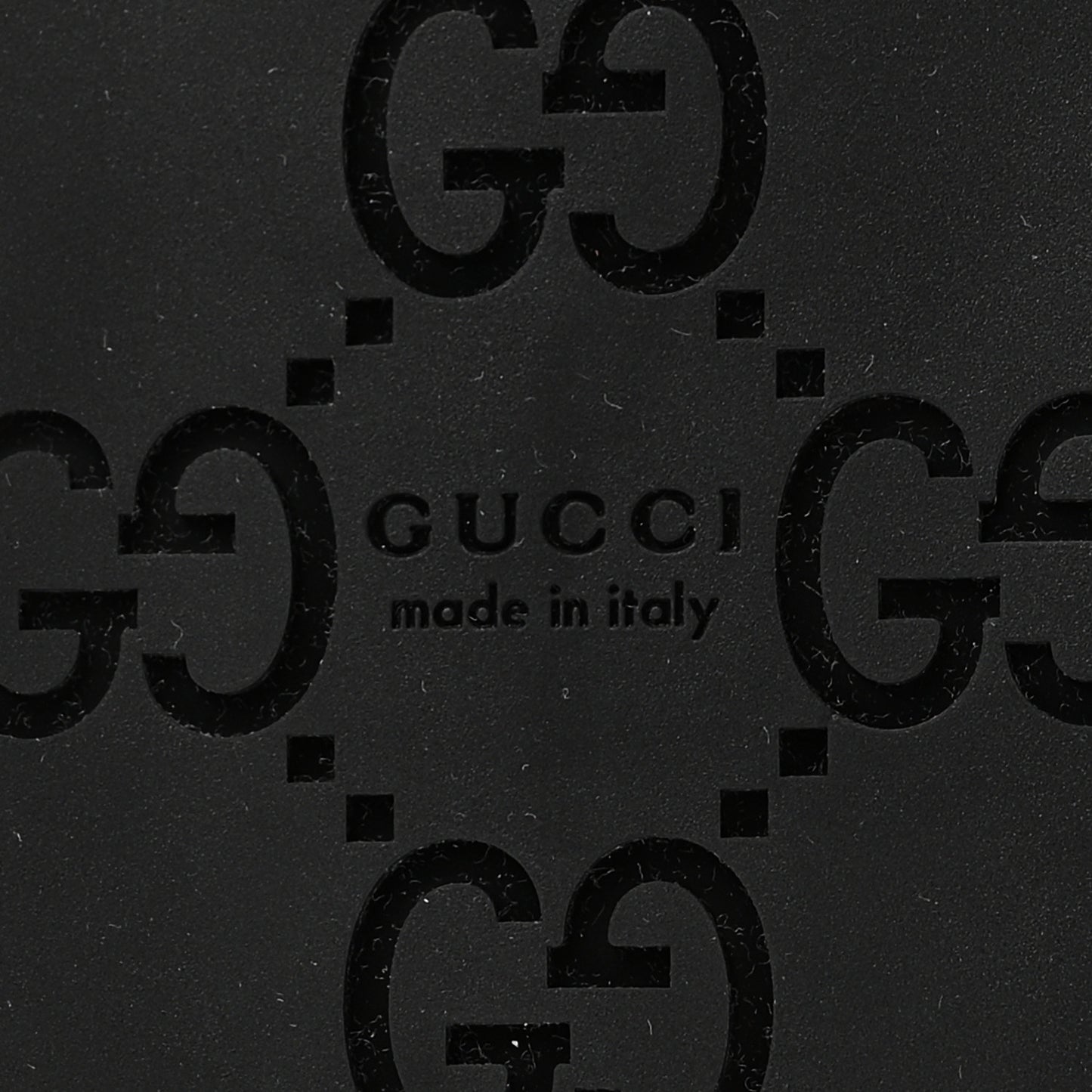 Guccissima GG Embossed Womens Sandals 35 Black