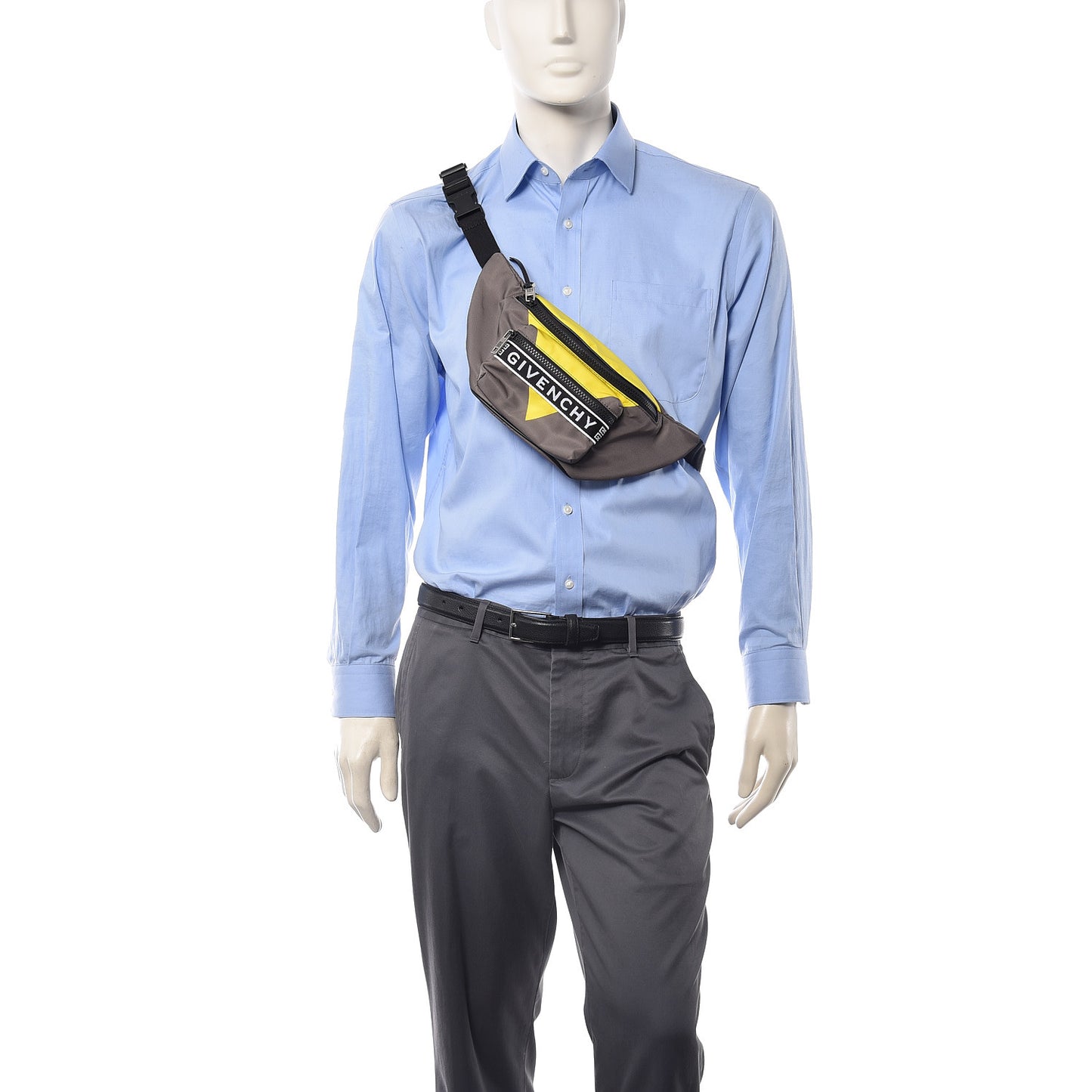 Nylon Light 3 Bum Bag Grey Yellow