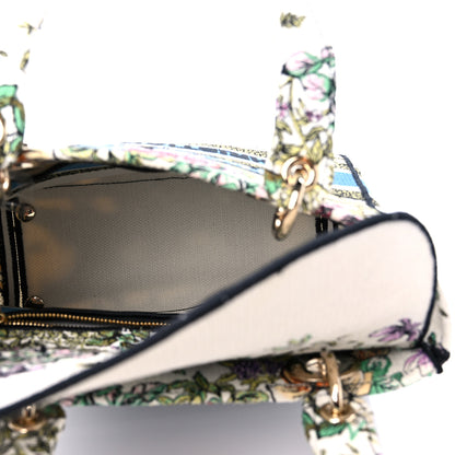 Christian Dior Canvas D-Constellation Embroidered Medium Lady D-Lite Latte Multicolor 5 of 9