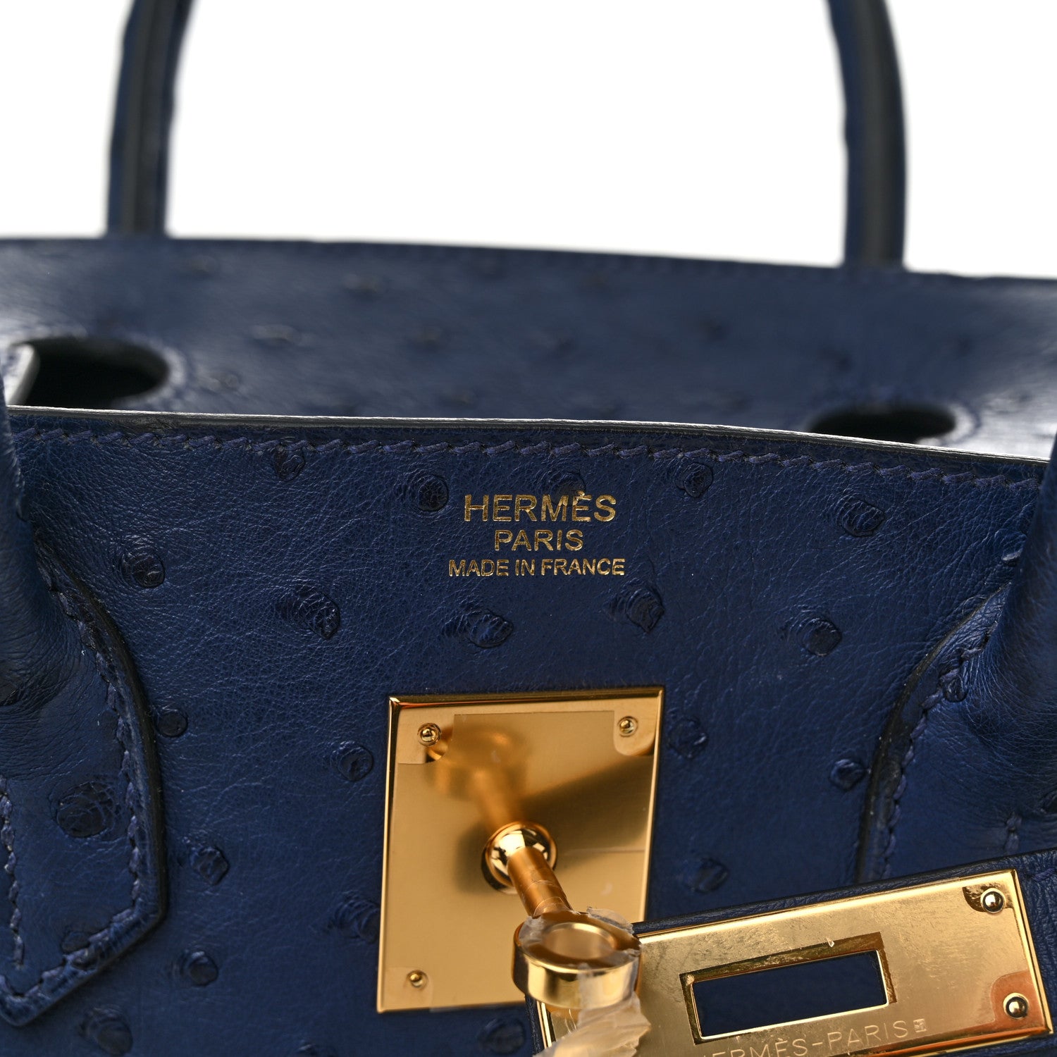 Hermes Ostrich Birkin 30 Bleu Iris 6 of 30