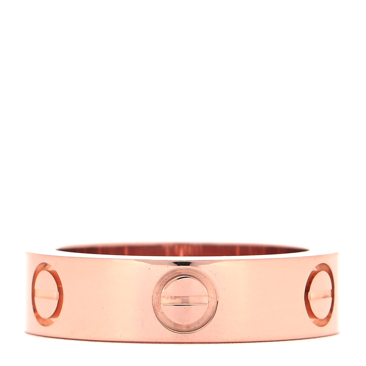 18K Pink Gold Pink Sapphire 5.5mm LOVE Ring 53 6.25