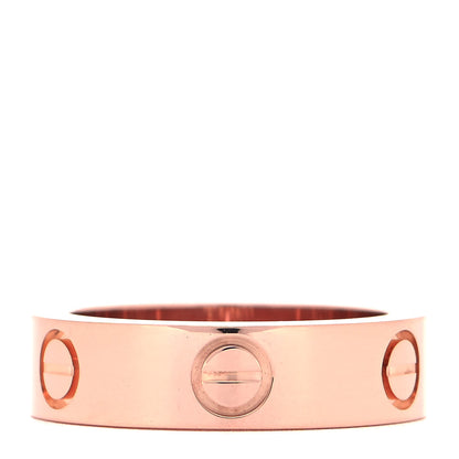 Cartier 18K Pink Gold Pink Sapphire 5.5mm LOVE Ring 53 6.25 3 of 6