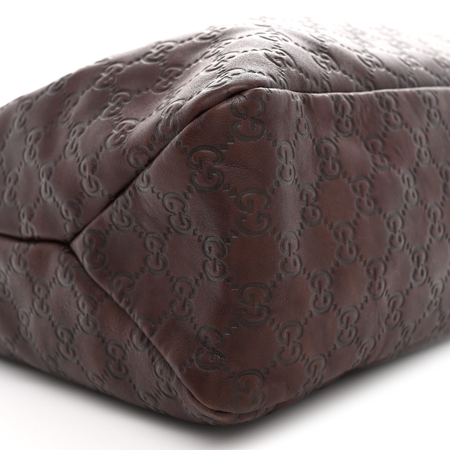 Gucci Guccissima Large Horsebit Chain Hobo Chocolate 9 of 12