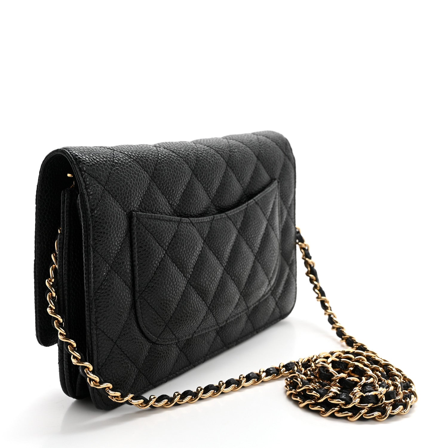 Chanel Caviar Quilted Wallet on Chain WOC Black 3 of 12