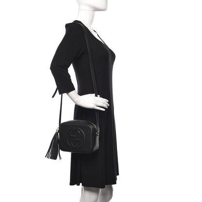 Gucci Pebbled Calfskin Small Soho Disco Bag Black 2 of 11