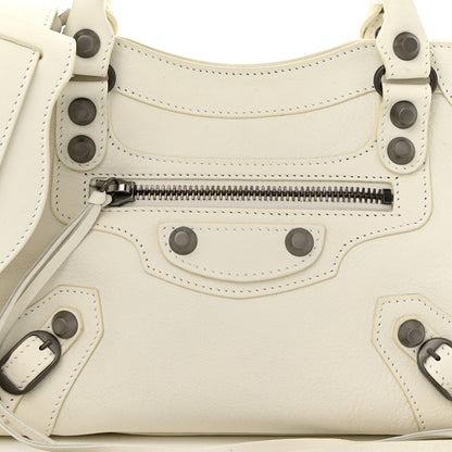 Balenciaga Agneau Classic Hardware Mini City White 9 of 11