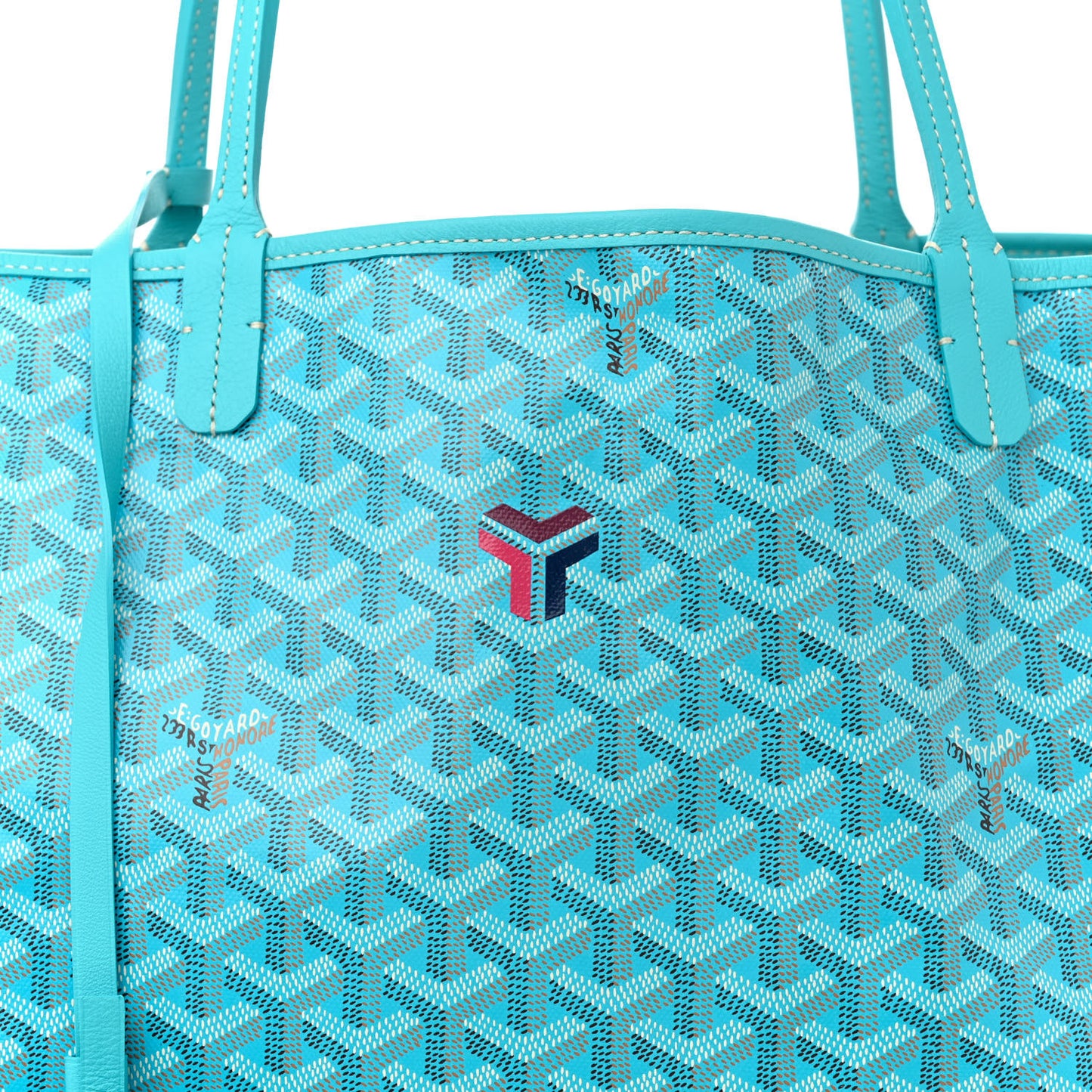 Goyardine Saint Louis GM Balise Beach Towel Set Turquoise