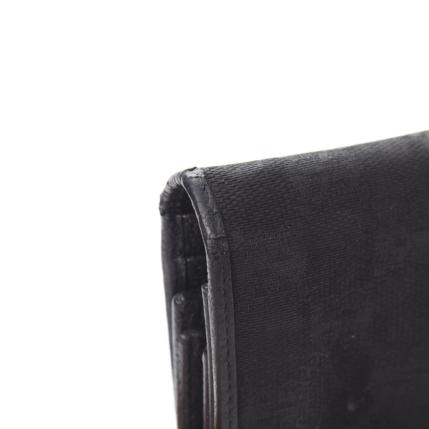 Monogram Metal Bar Continental Flap Wallet Black
