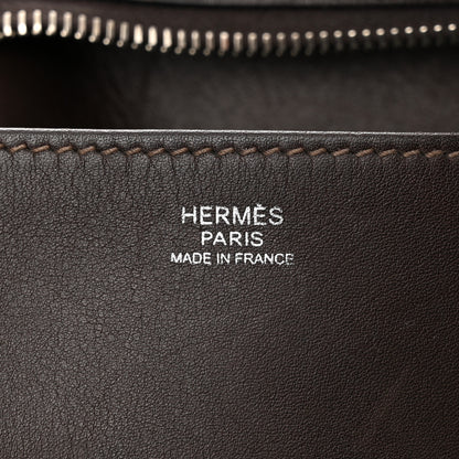 Hermes Toile Swift Jumping Shopping Bag Chocolate 6 of 11