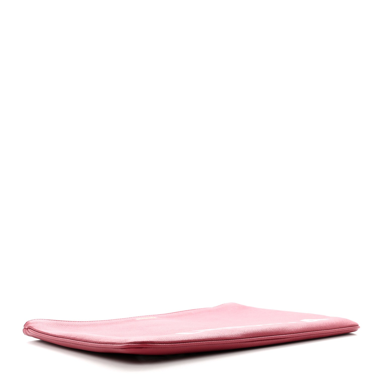 Balenciaga Signature Grained Calfskin Large Ville Zip Pouch Rouge Grenat White 4 of 7