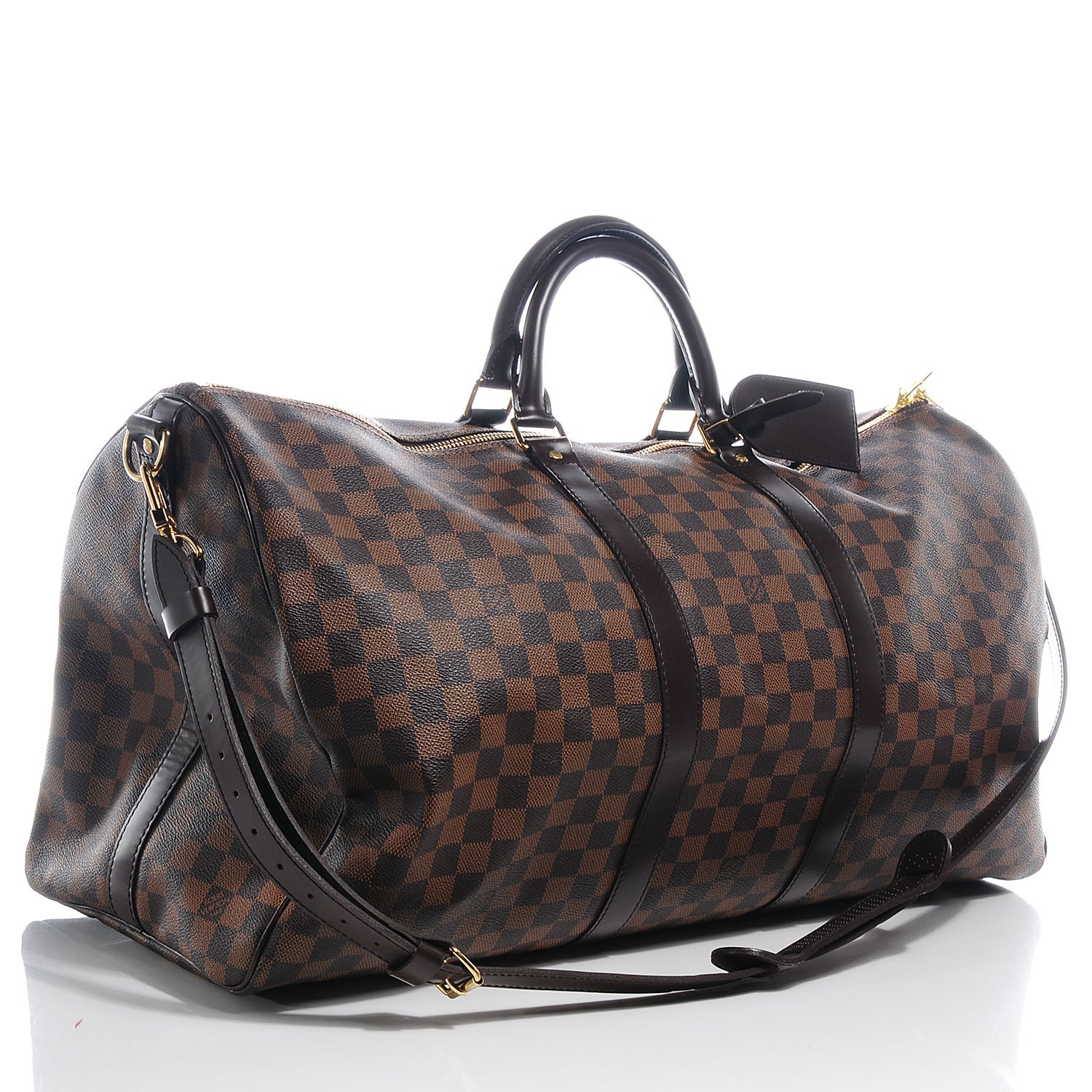 Louis Vuitton Damier Ebene Keepall BandouliÃ¨re 55 3 of 8