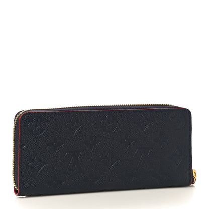 Louis Vuitton Empreinte Blooming Flowers Clemence Wallet Marine Rouge 3 of 10