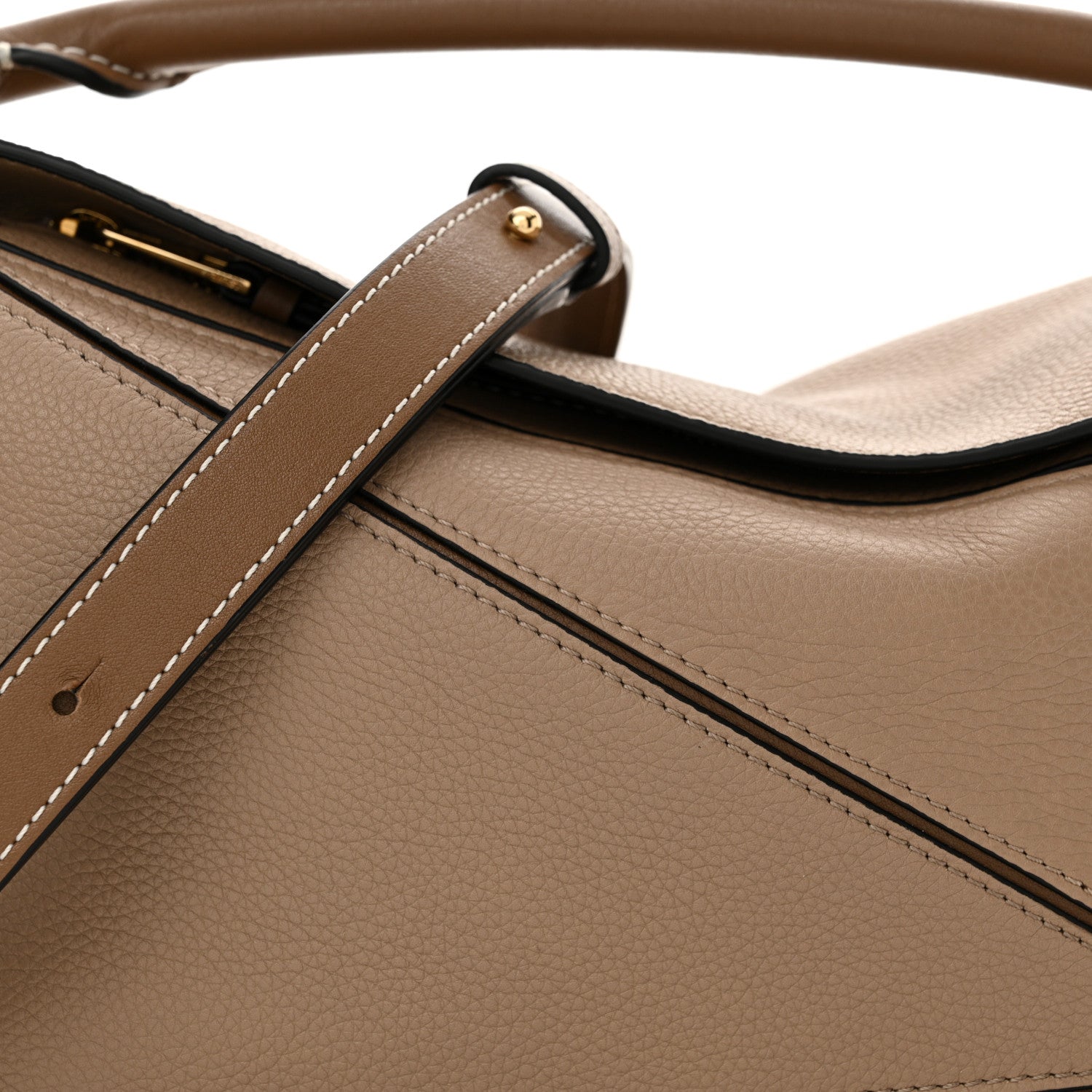 Loewe Grained Calfskin Small Puzzle Bag Sand Mink 8 of 10