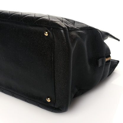 Chanel Caviar Quilted Grand Timeless Shopping Tote GTT Black 8 of 8
