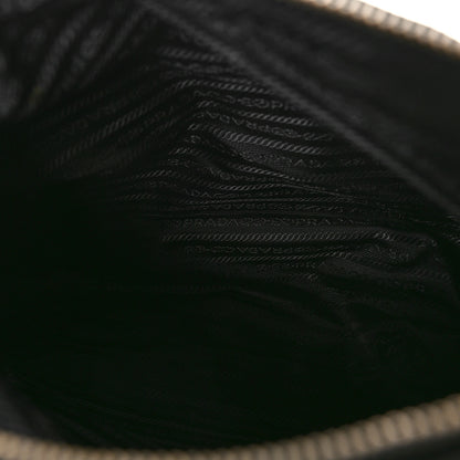 Prada Tessuto Nylon Saffiano Messenger Bag Black 5 of 11