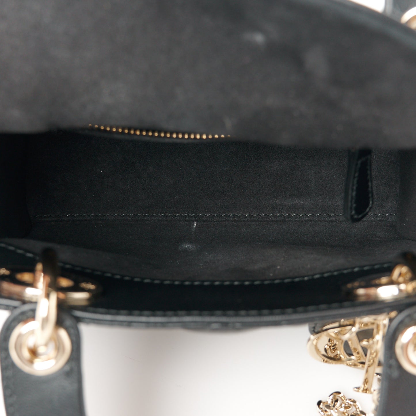 Lambskin Cannage Mini Lady Dior Black