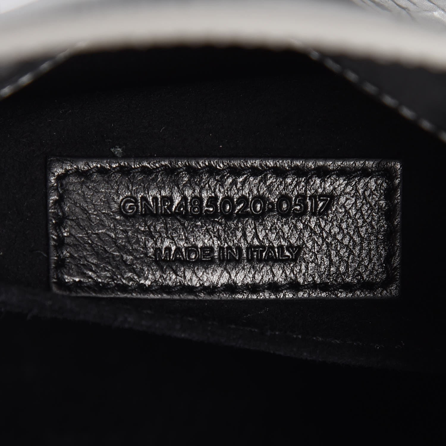 Saint Laurent Metallic Crinkled Calfskin Nano Supple Sac De Jour Silver 7 of 7
