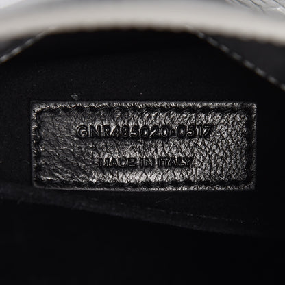 Saint Laurent Metallic Crinkled Calfskin Nano Supple Sac De Jour Silver 7 of 7
