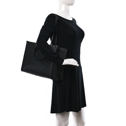 Louis Vuitton Empreinte Monogram Giant Onthego MM Black 2 of 9