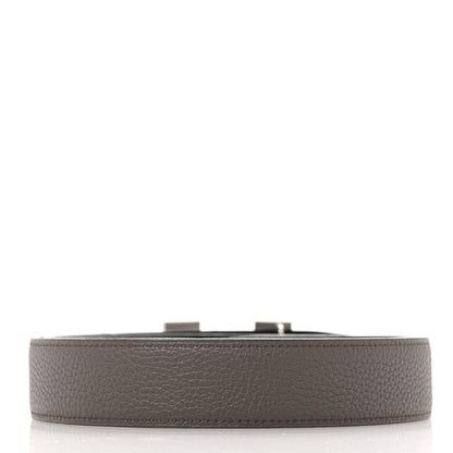 Hermes Box Togo 32mm H Belt 85 34 Black Etain 2 of 6