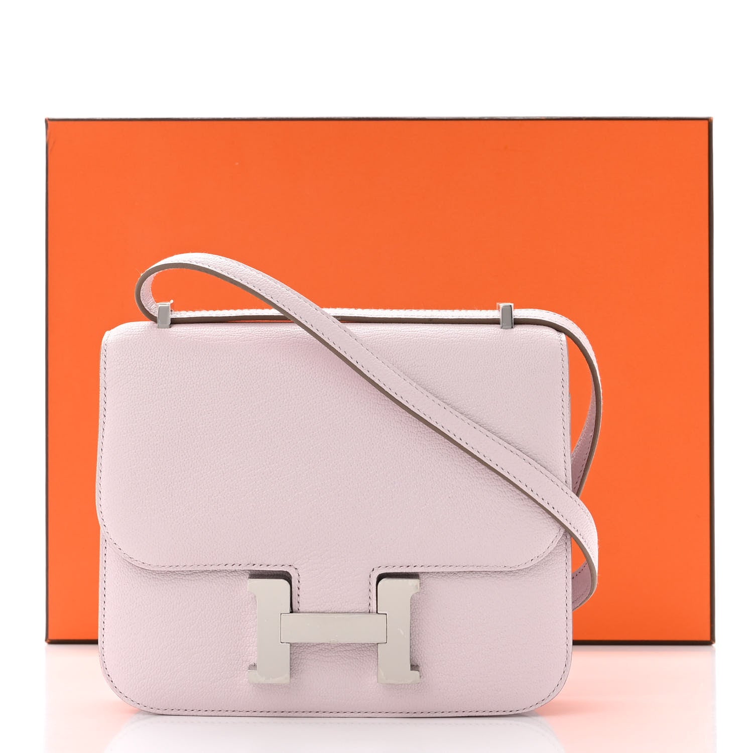 Hermes Chevre Mysore Constance 18 Mauve Pale 12 of 12