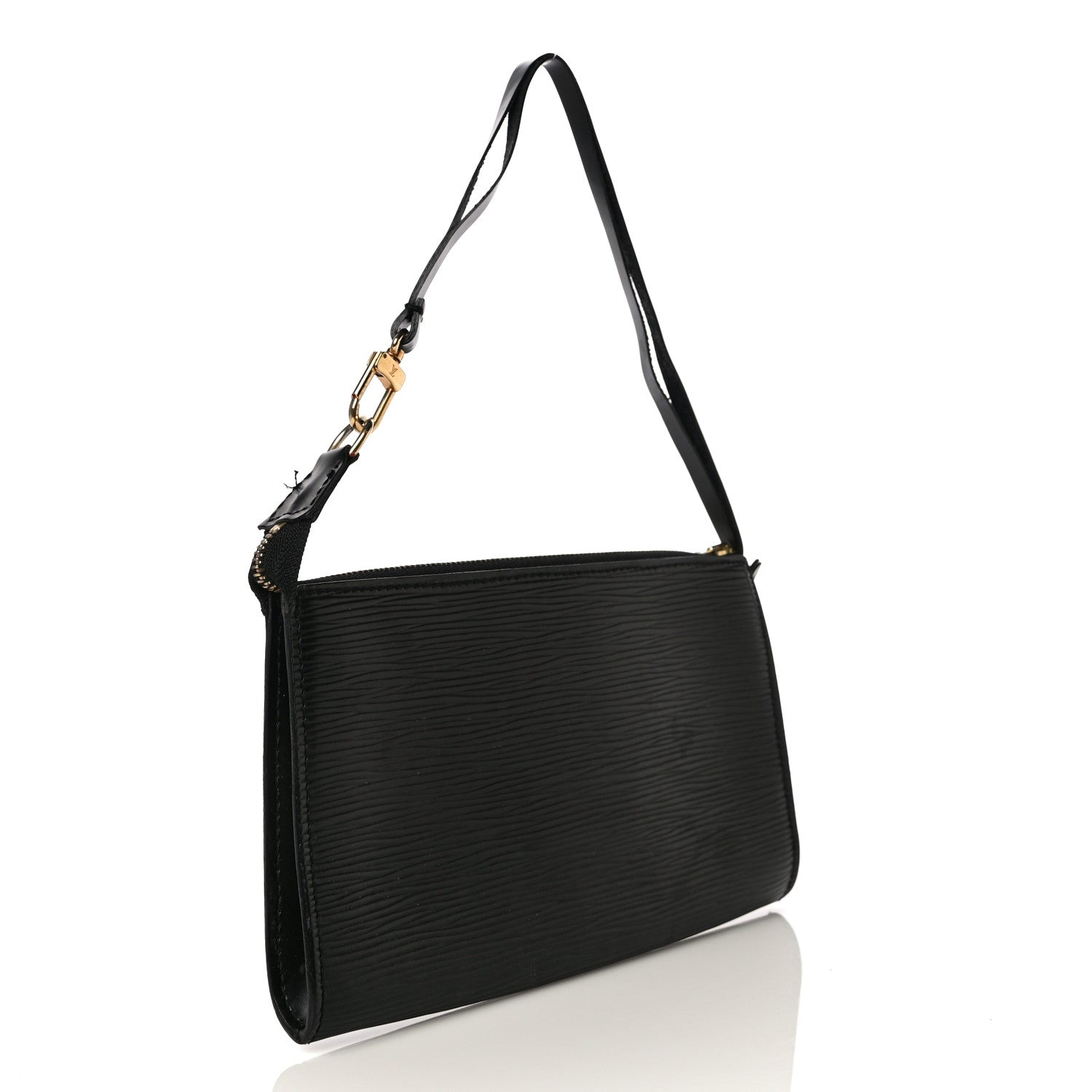 Louis Vuitton Epi Pochette Accessories 21 Black 3 of 16
