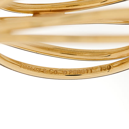 Tiffany 18K Yellow Gold Elsa Peretti 5 Row Wave Ring 51 5.75 3 of 3