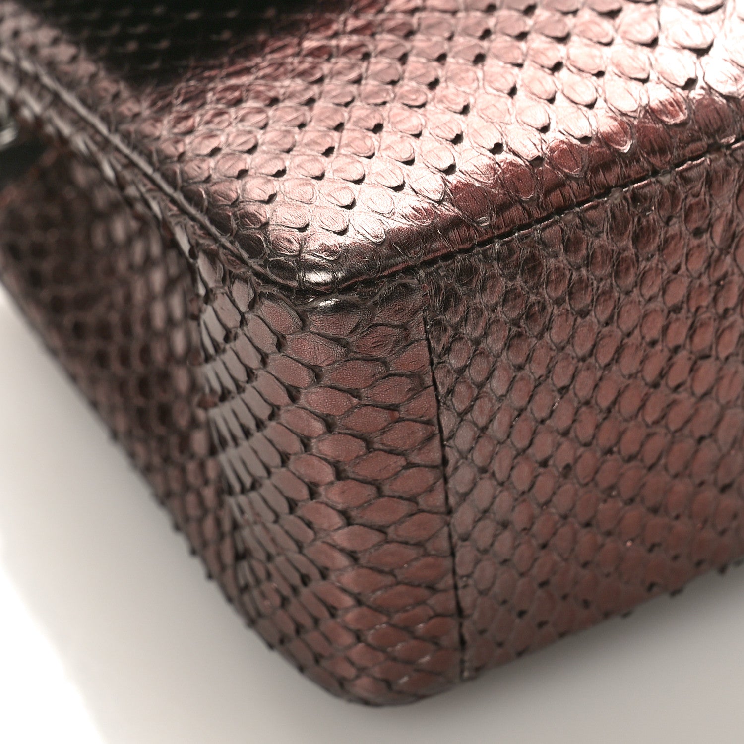 Chanel Metallic Ombre Snakeskin Mini Rectangular Pink 8 of 9