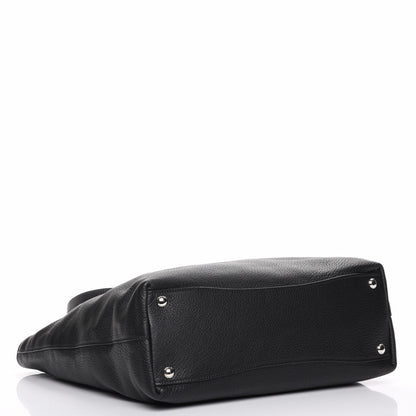 Prada Vitello Daino Tote Nero Black 5 of 10