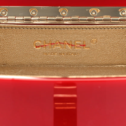 Chanel Plexiglass Evening in L'Atelier Minaudiere Jewelry Box Red 6 of 12