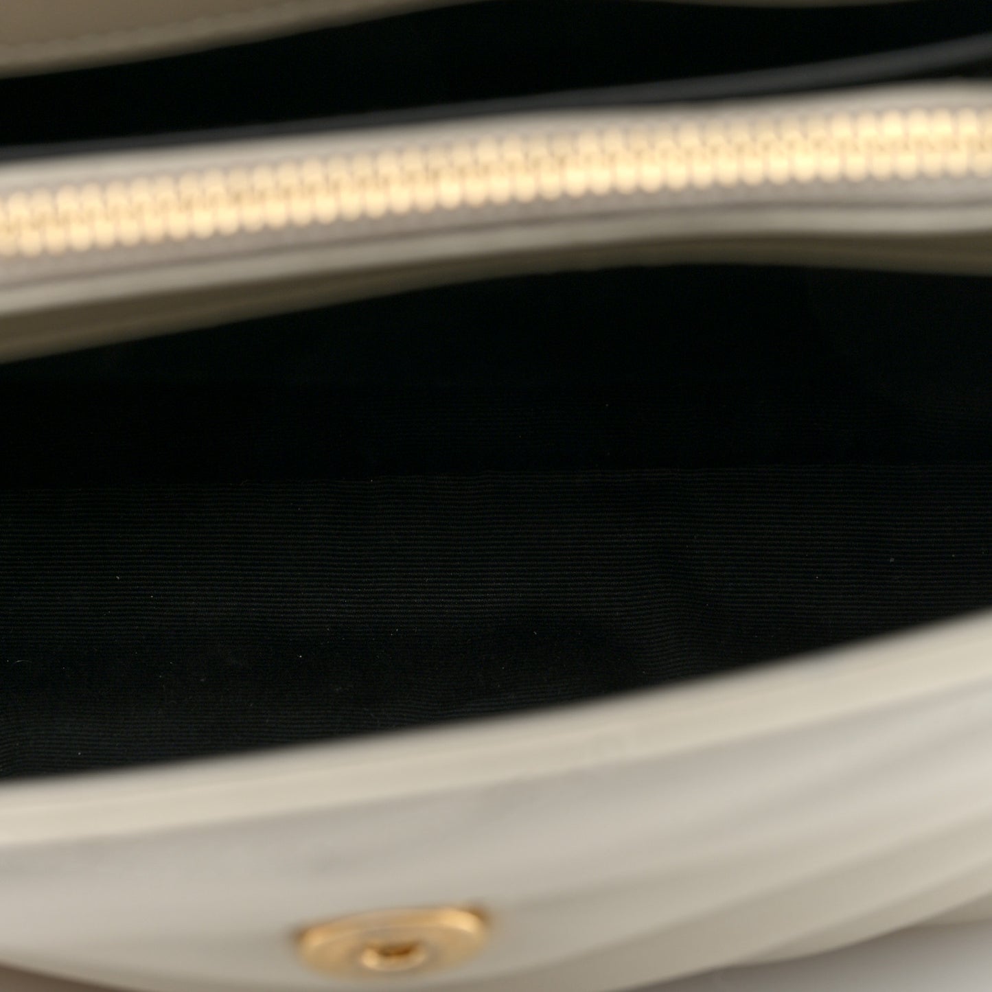 Calfskin Y Quilted Monogram Small Loulou Chain Satchel Crema Soft