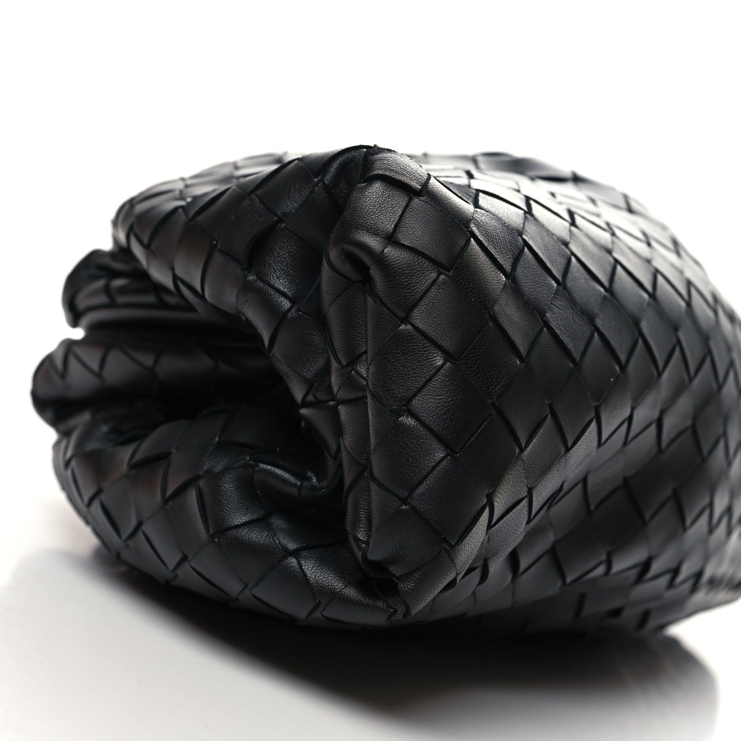 Nappa Maxi Intrecciato The Pouch Oversized Clutch Black