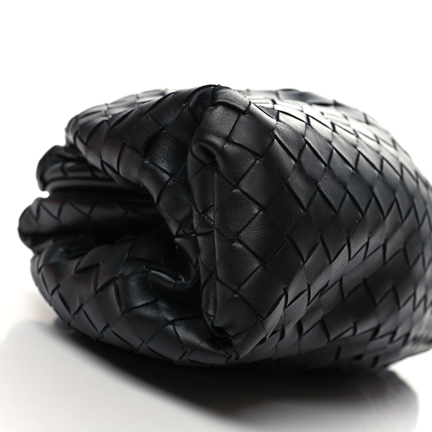 Bottega Veneta Nappa Maxi Intrecciato The Pouch Oversized Clutch Black 9 of 10