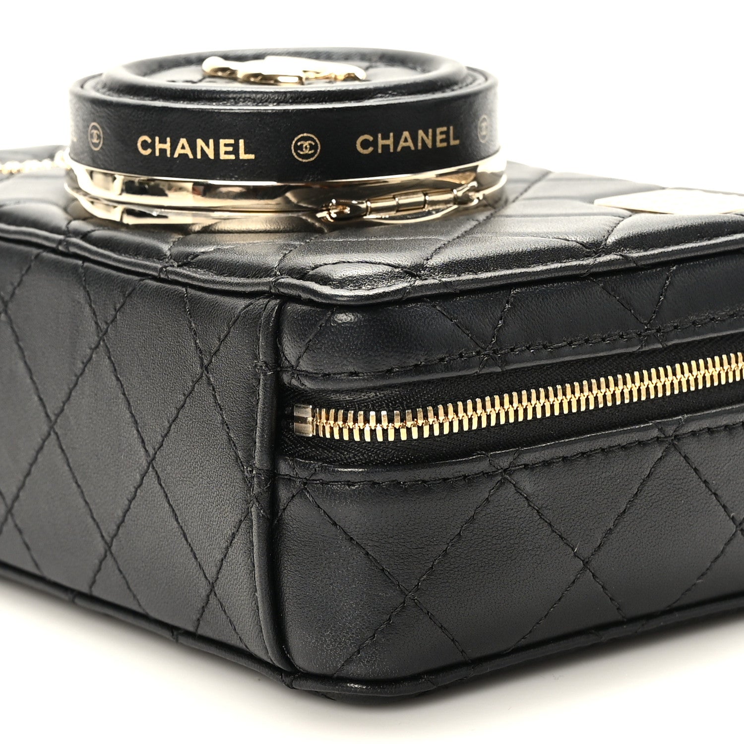 Chanel Lambskin Quilted Coco Click Bag Black 10 of 11