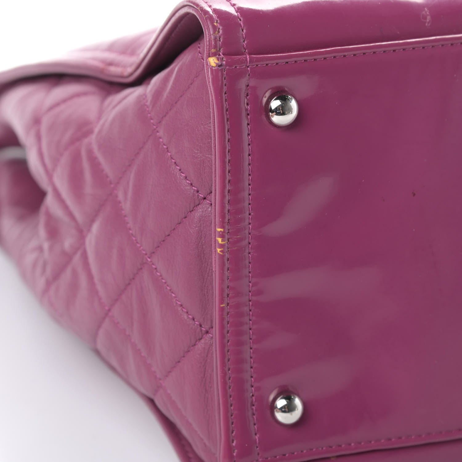 Chanel Vinyl Lipstick Tote Purple 13 of 20