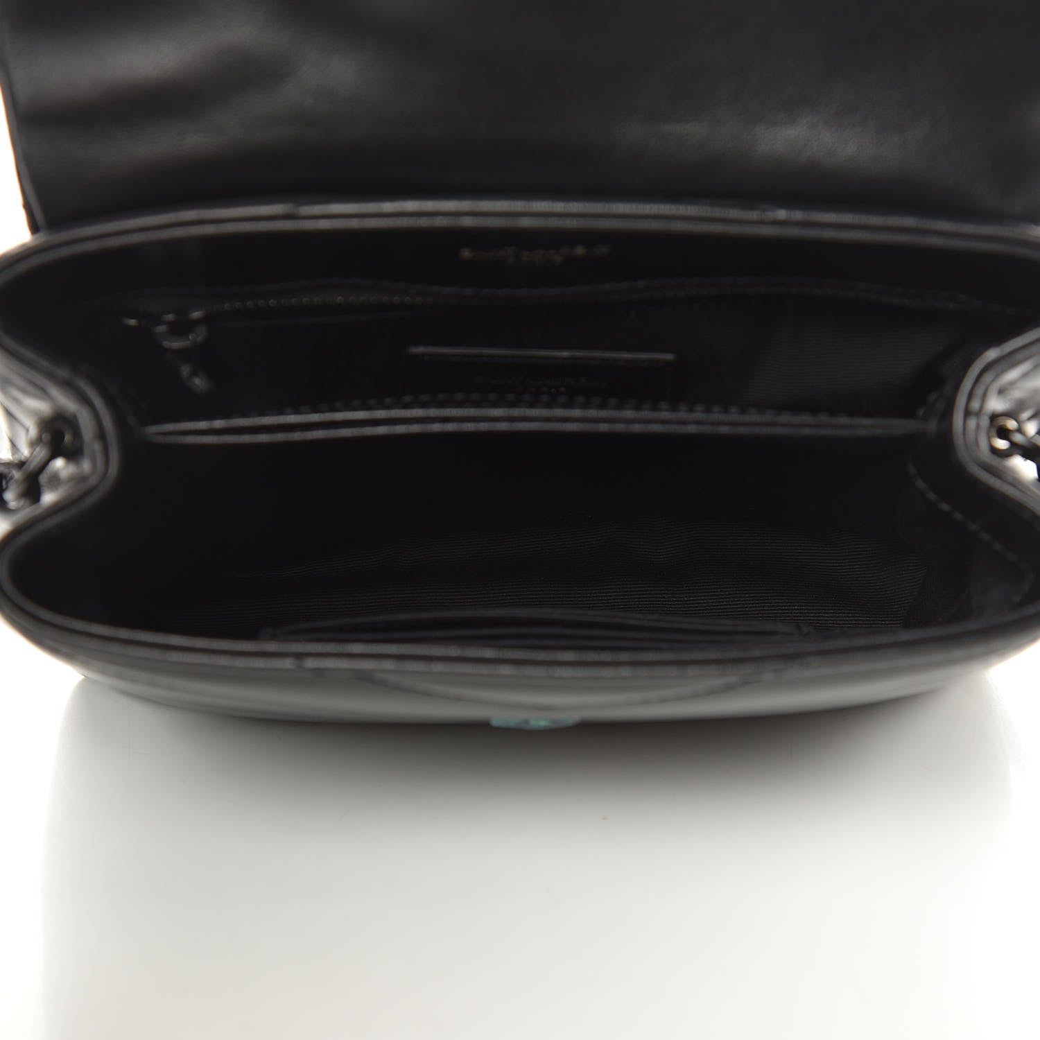 Saint Laurent Calfskin Y Quilted Monogram Toy Loulou Crossbody Bag Black 5 of 10