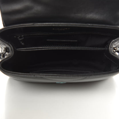 Saint Laurent Calfskin Y Quilted Monogram Toy Loulou Crossbody Bag Black 5 of 10