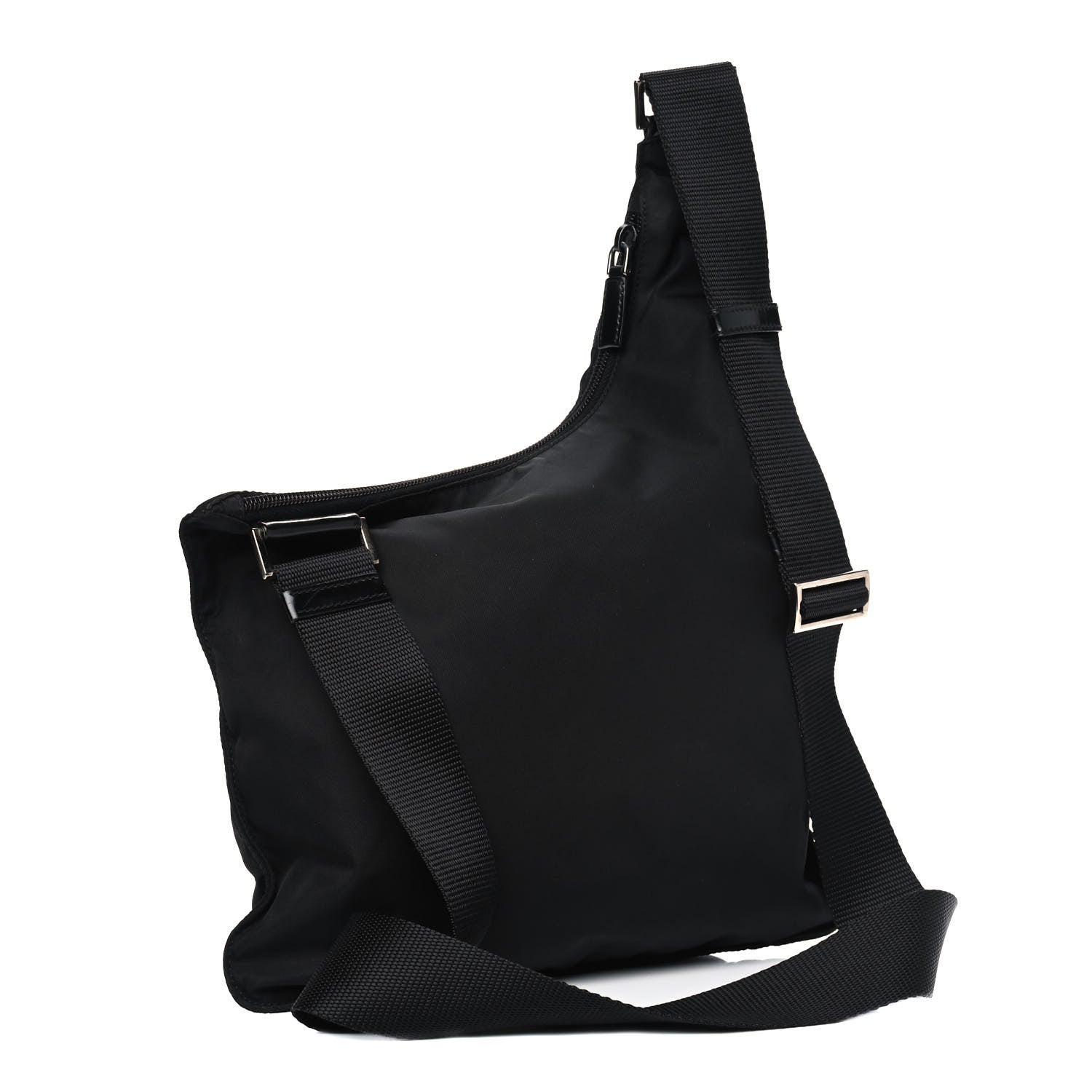Prada Nylon Tessuto Vela Messenger Bag Black 2 of 7