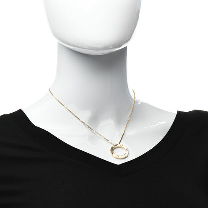 Cartier 18K Yellow Gold 3 Diamonds LOVE Pendant Necklace 2 of 5