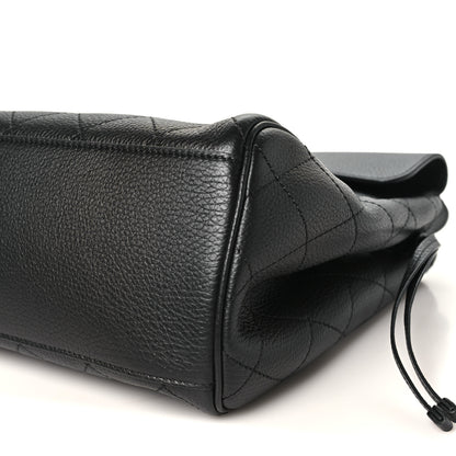 Chanel Grained Calfskin Stitched Urban Essentials Large Shopping Bag Black 11 of 12